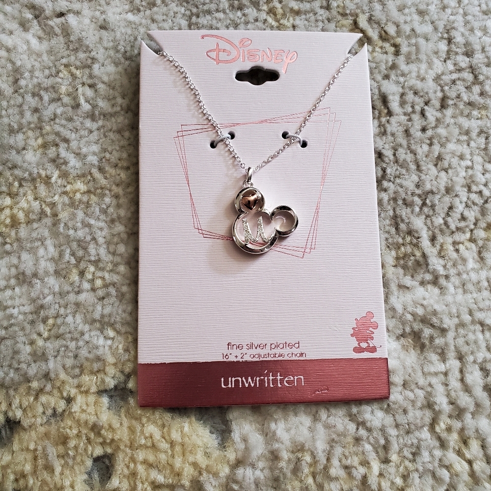 Disney "M" Initial Necklace